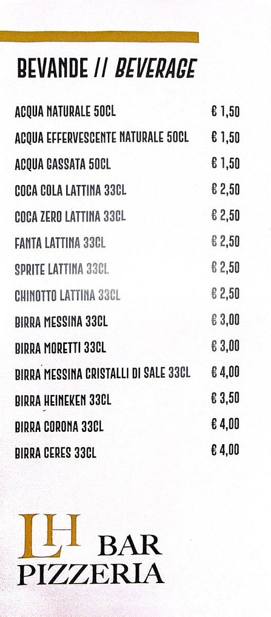 LH Pizzeria Photo Menu 1