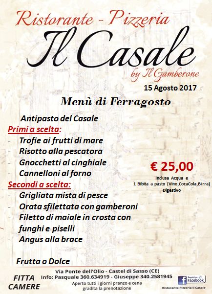 Ristorante Pizzeria il Gamberone - Bellona- Caserta Photo Menu 1