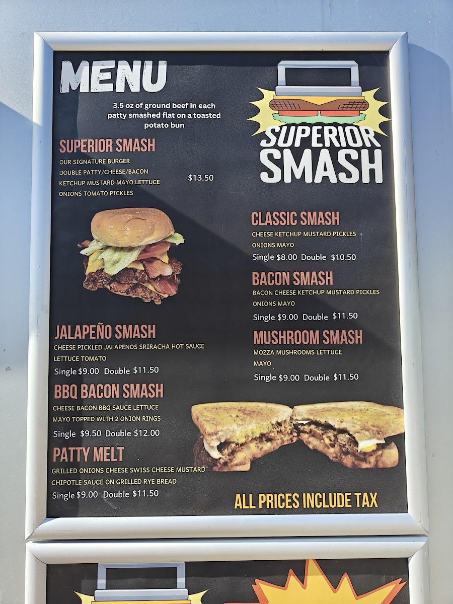 Superior Smash Photo Menu 2