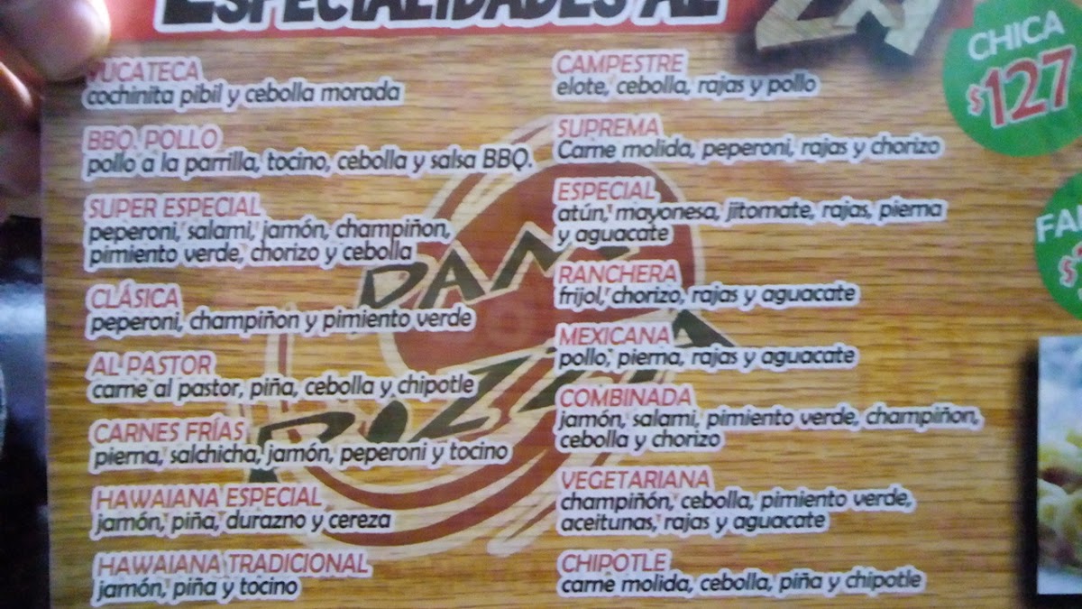 Pam Pizza Photo Menu 3