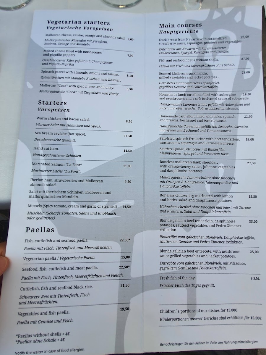 La Font del Gall - Restaurant Pollensa Photo Menu 8