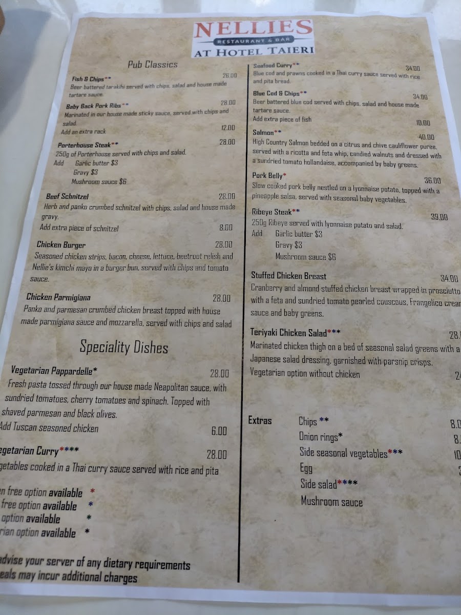 Nellies Wine Bar & Restaurant Photo Menu 1