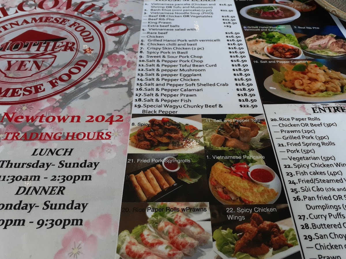 Mother Yen Newtown Photo Menu 8