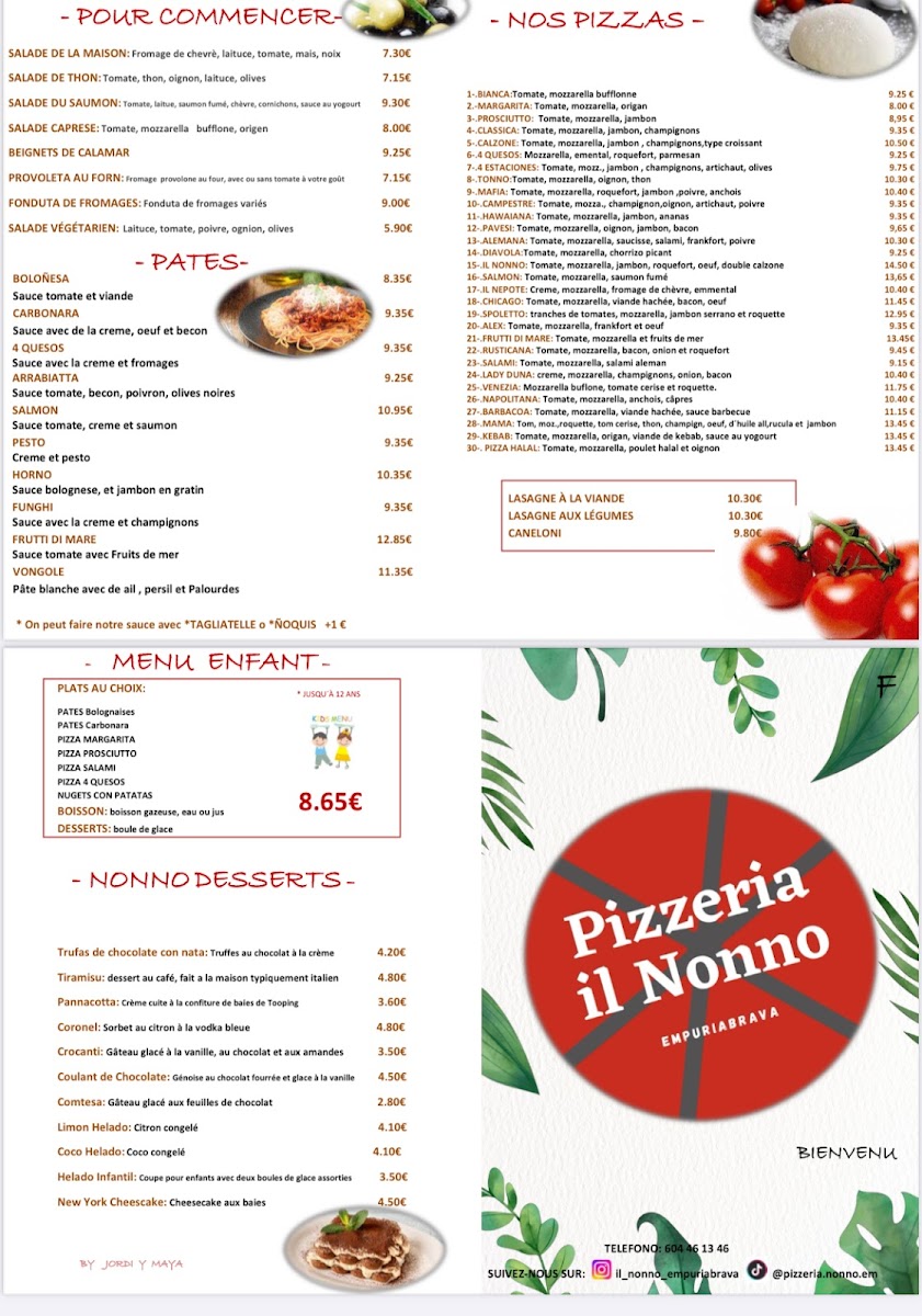 PIZZERIA IL NONNO EMPURIABRAVA Photo Menu 1
