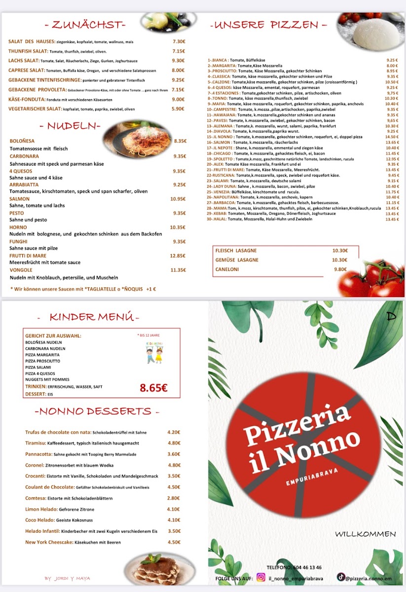 PIZZERIA IL NONNO EMPURIABRAVA Photo Menu 4
