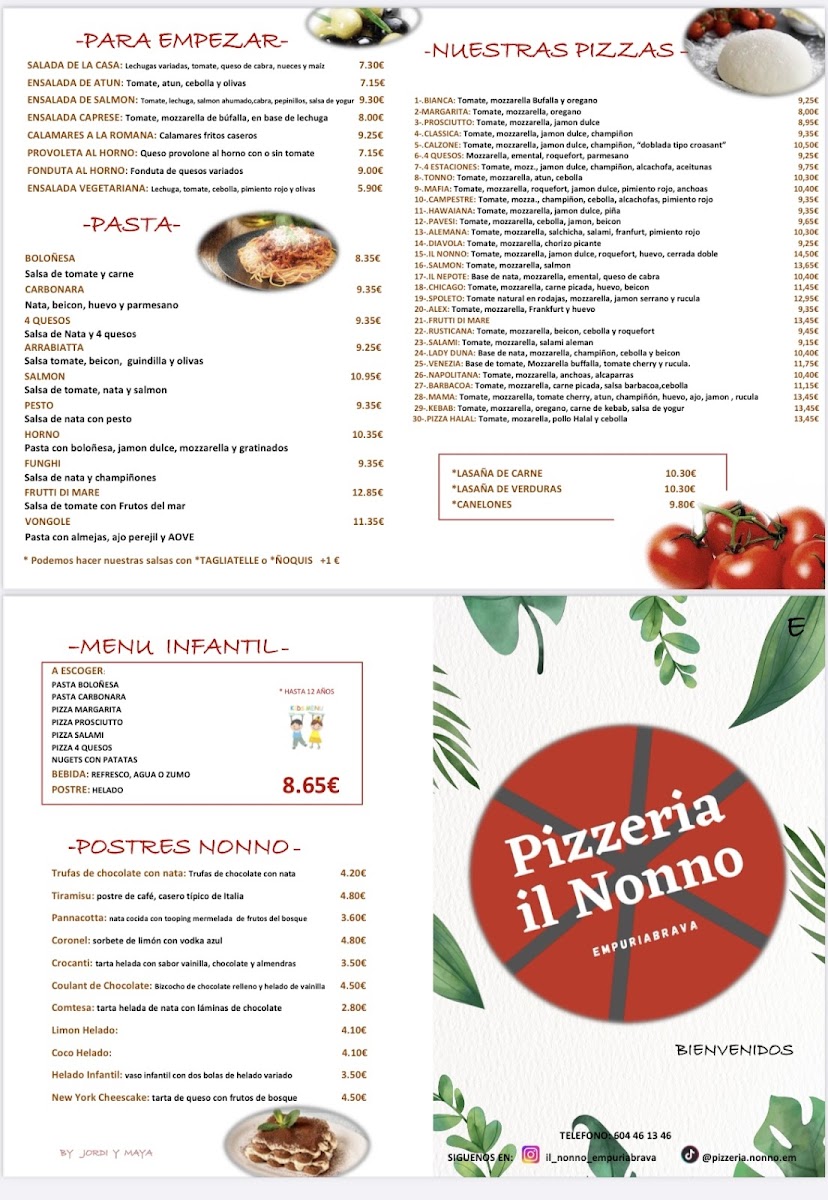 PIZZERIA IL NONNO EMPURIABRAVA Photo Menu 6