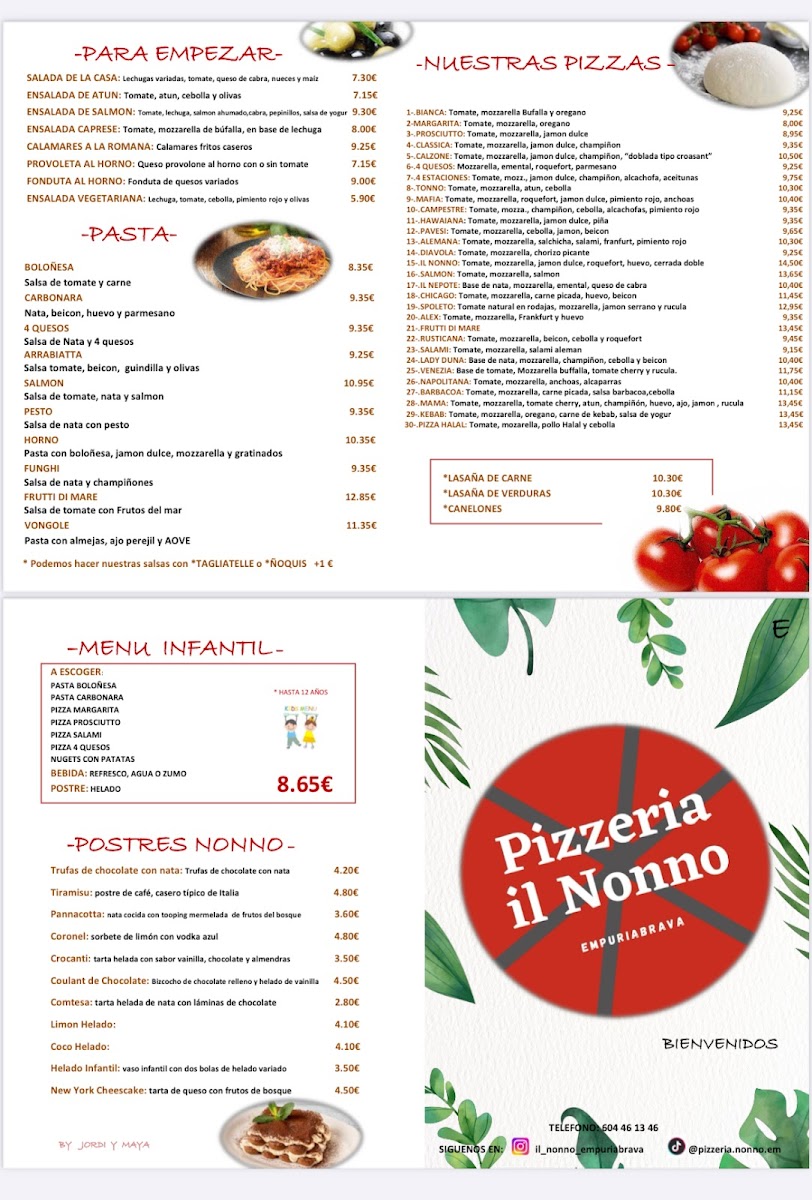 PIZZERIA IL NONNO EMPURIABRAVA Photo Menu 7