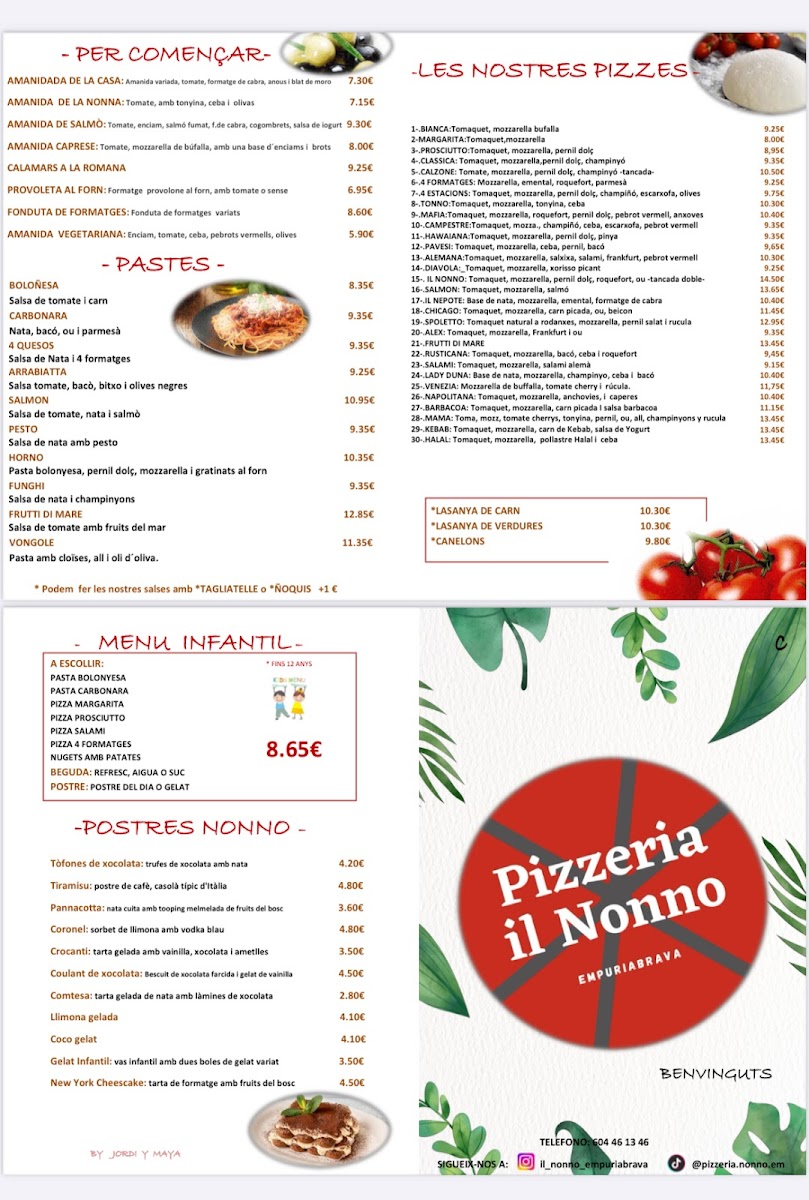 PIZZERIA IL NONNO EMPURIABRAVA Photo Menu 9