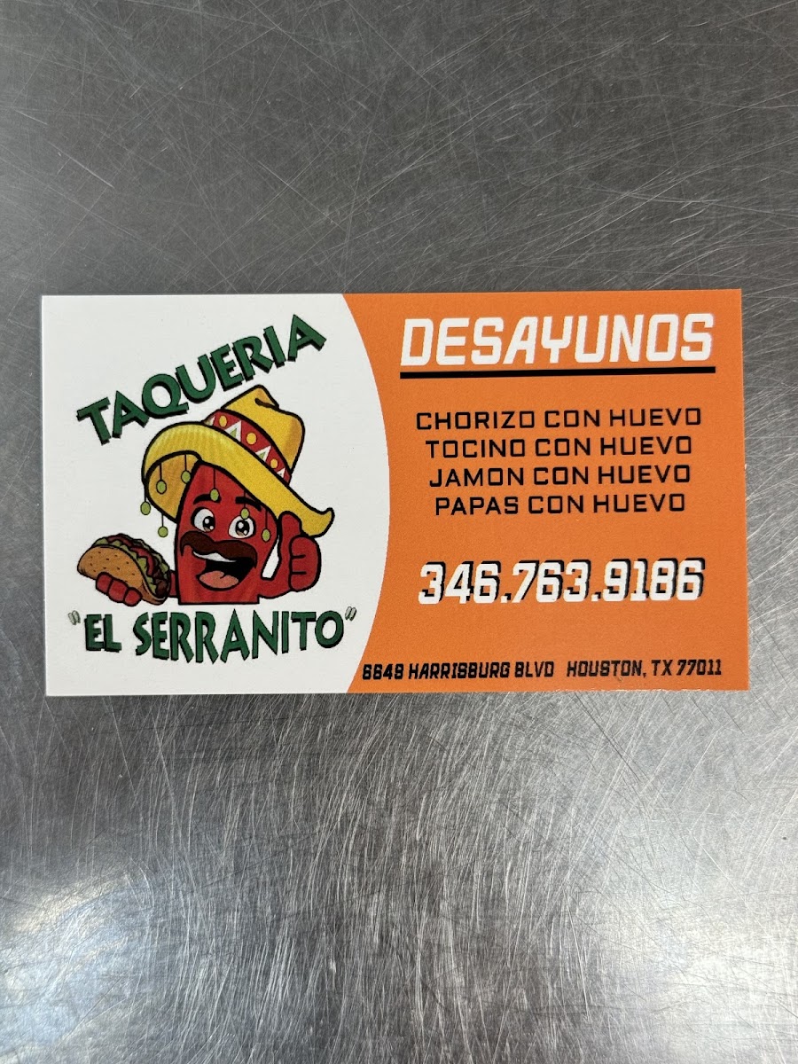 Taqueria El Serranito Photo Menu 6