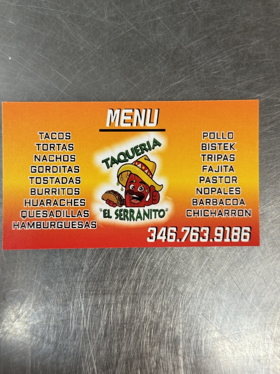 Taqueria El Serranito Photo Menu 9