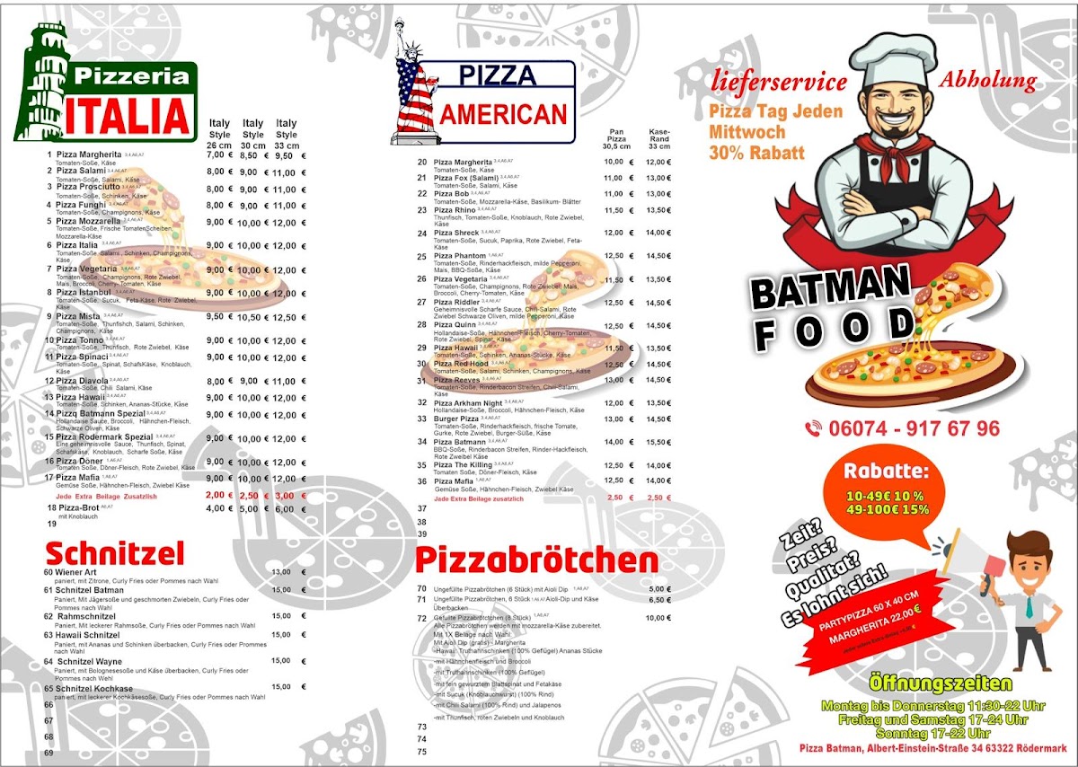 Pizza Batman Rödermark - 10% NUR über App-/Webshop Photo Menu 2