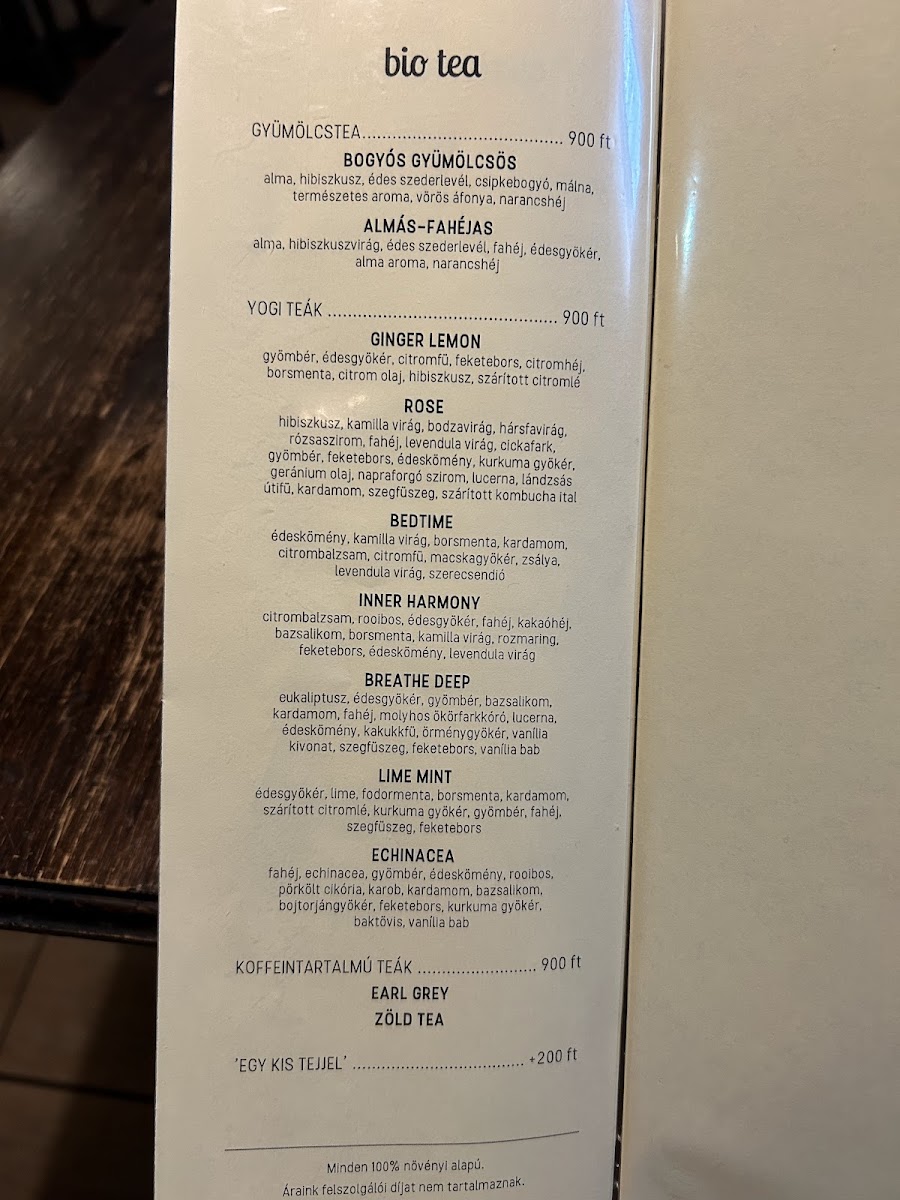 Kozmosz Vegan Restaurant Photo Menu 6