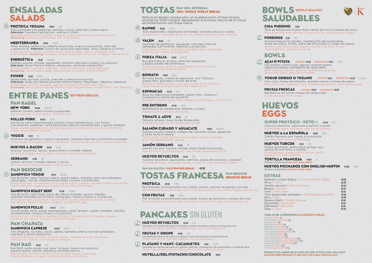 Kaffeina Photo Menu 1