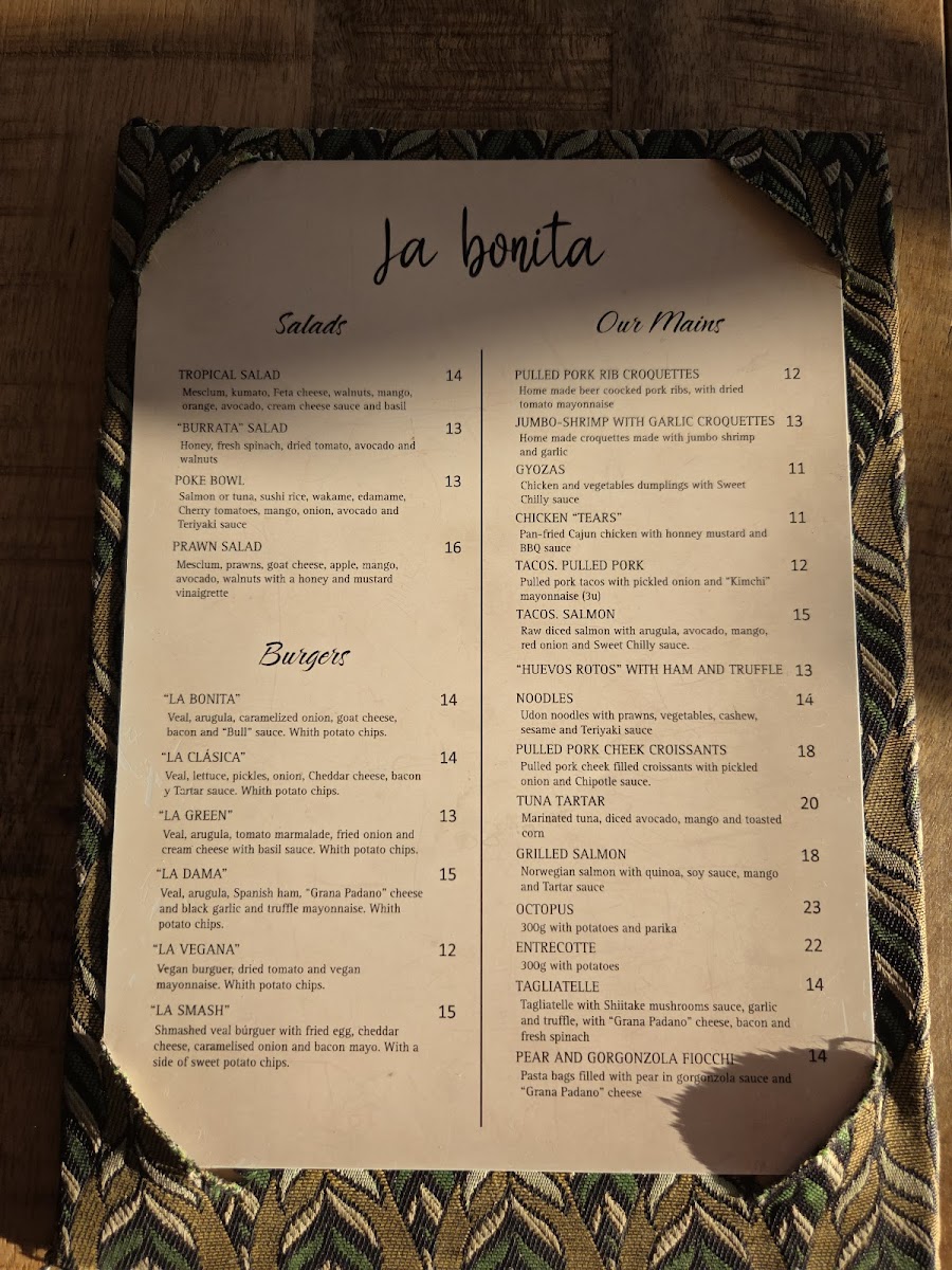 La Bonita beach Photo Menu 6