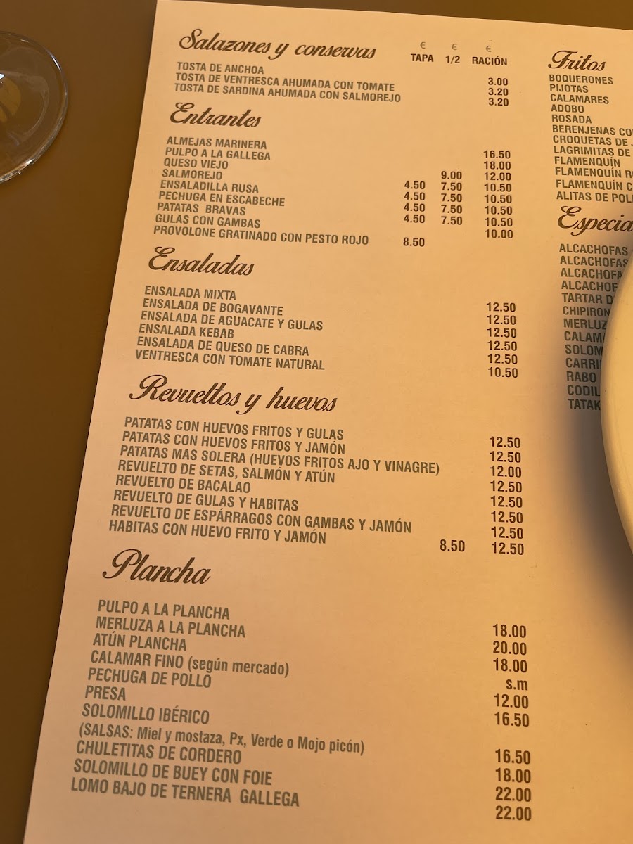 Bar restaurante Más Solera Photo Menu 4