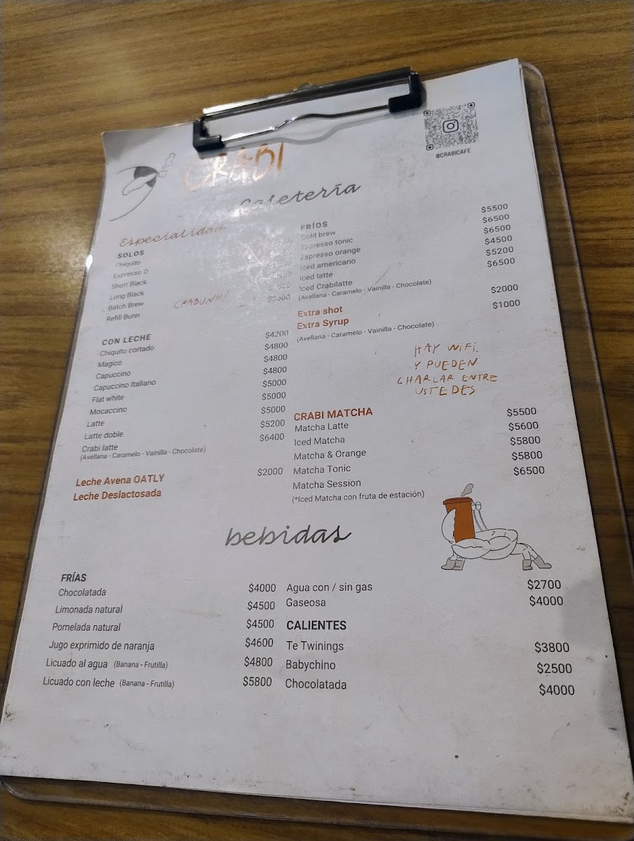 Crabi Café Photo Menu 1