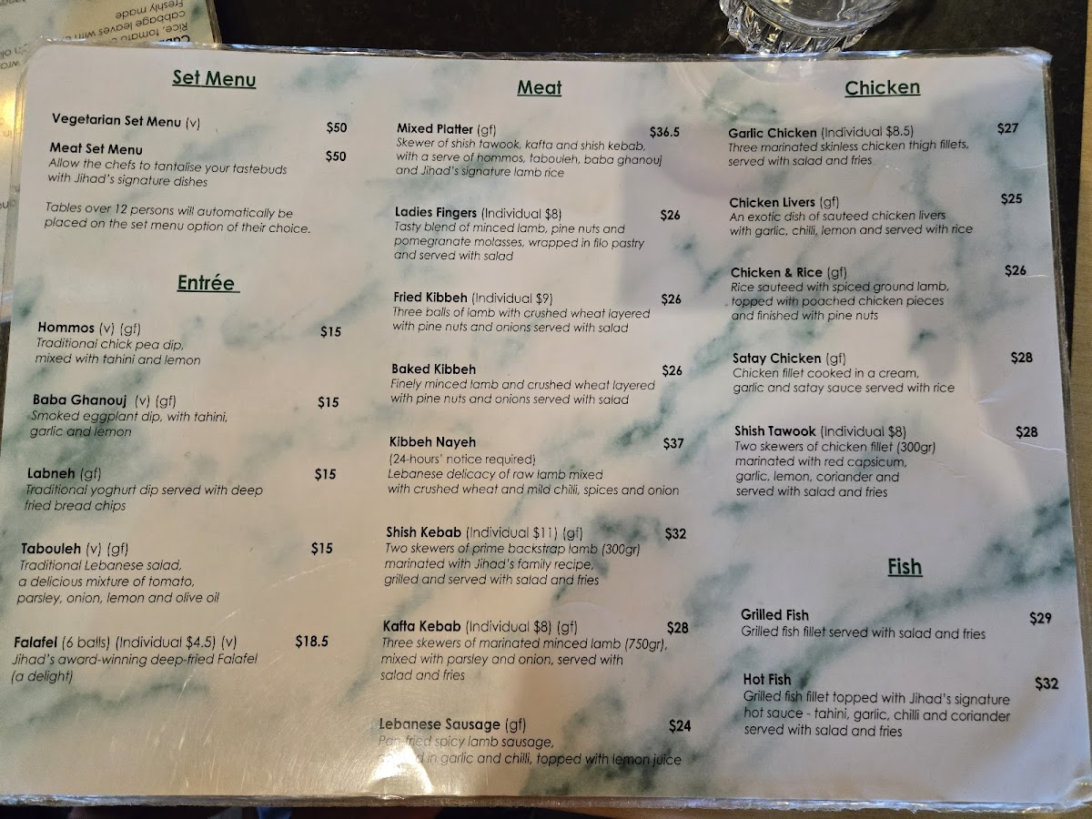 The Prophet Lebanese Cafe Photo Menu 3