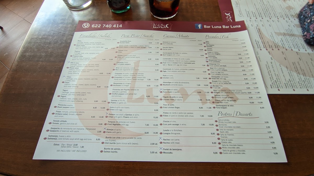 Café Bar Luna Photo Menu 10