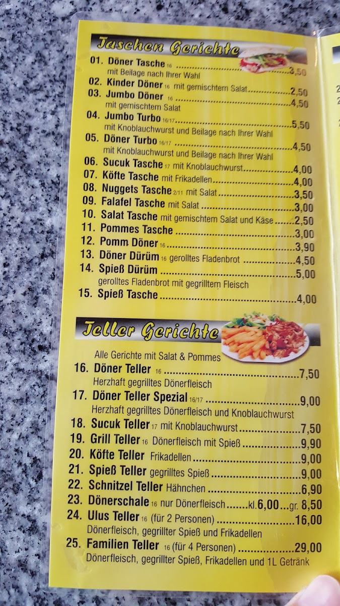 Ulus Kebap-Haus Photo Menu 3