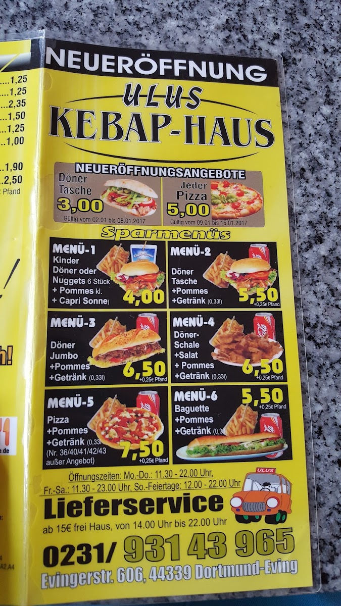 Ulus Kebap-Haus Photo Menu 4