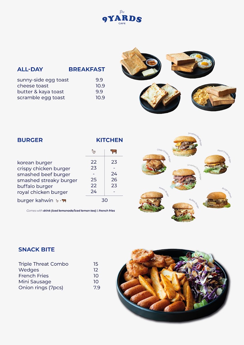 9Yards Cafe & Bistro Photo Menu 1