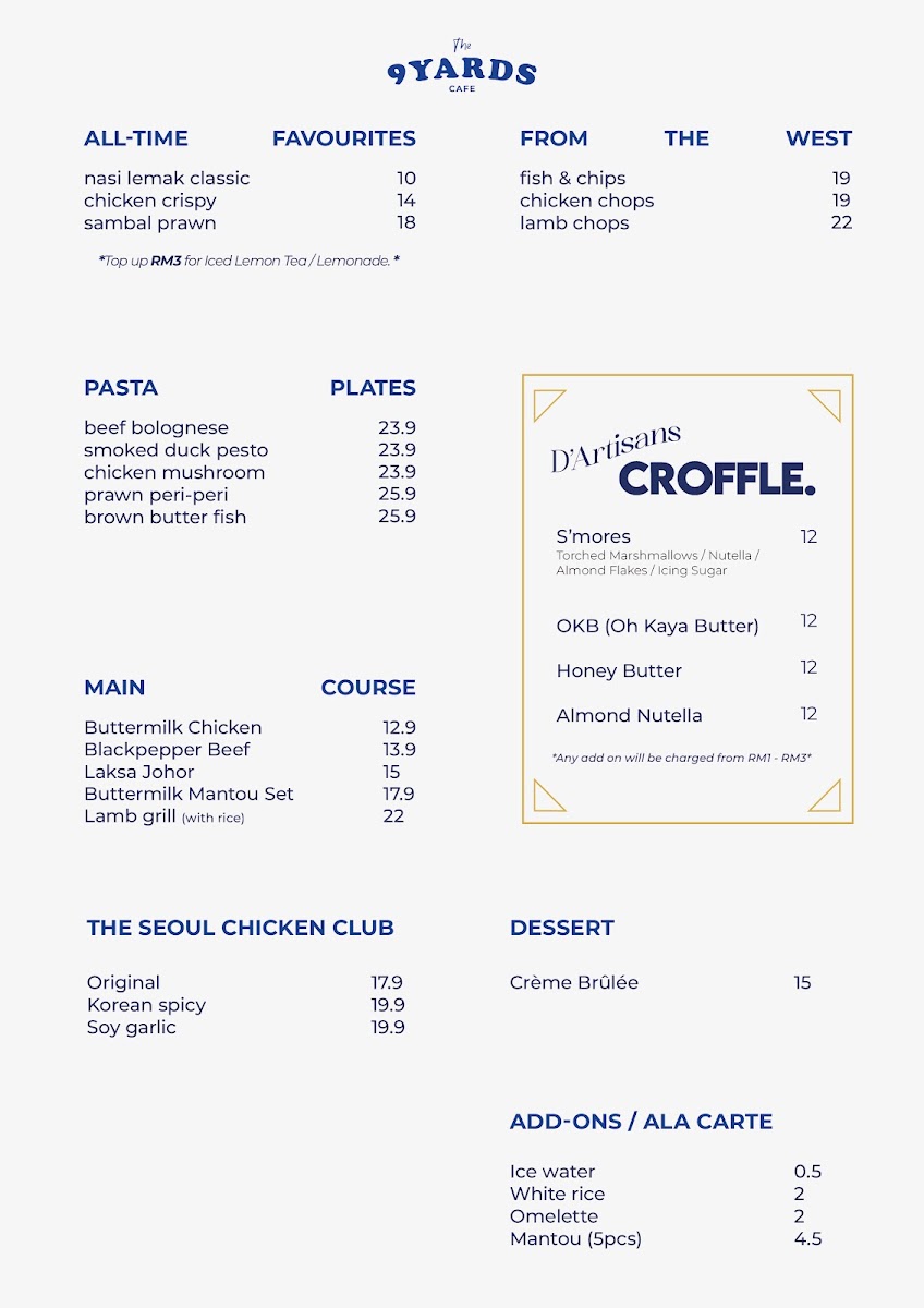 9Yards Cafe & Bistro Photo Menu 3