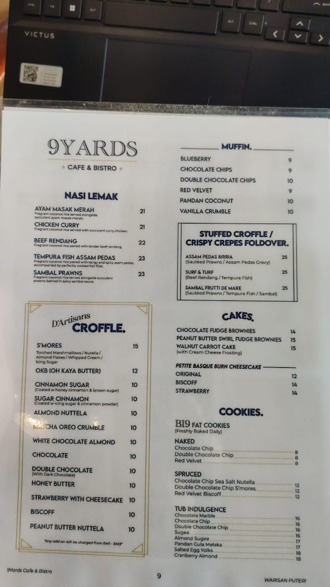 9Yards Cafe & Bistro Photo Menu 5