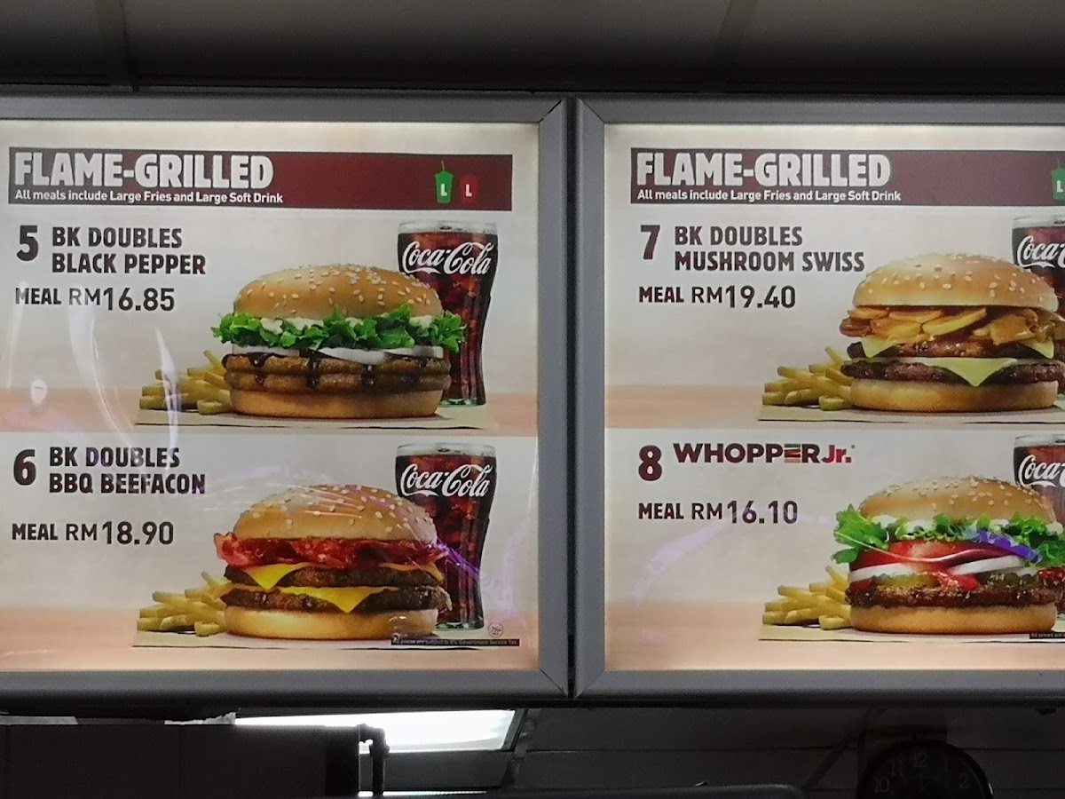 Burger King- KLIA T1 Satellite Terminal Photo Menu 4