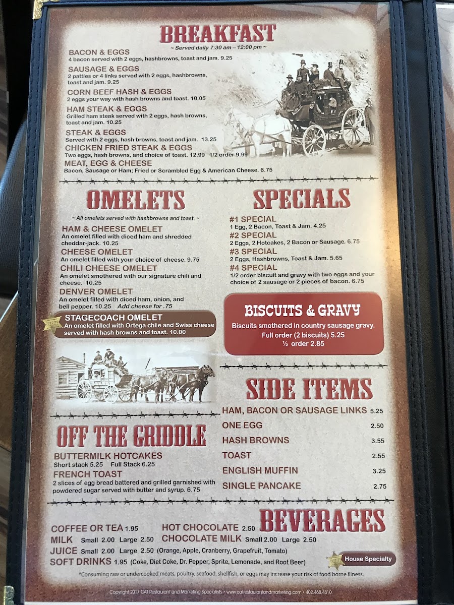 Stagecoach Inn Photo Menu 10