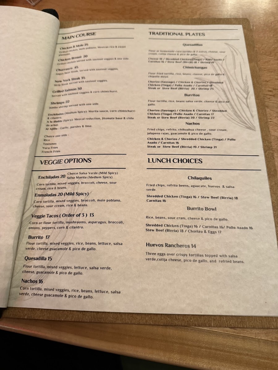 Agave & Maiz Photo Menu 7
