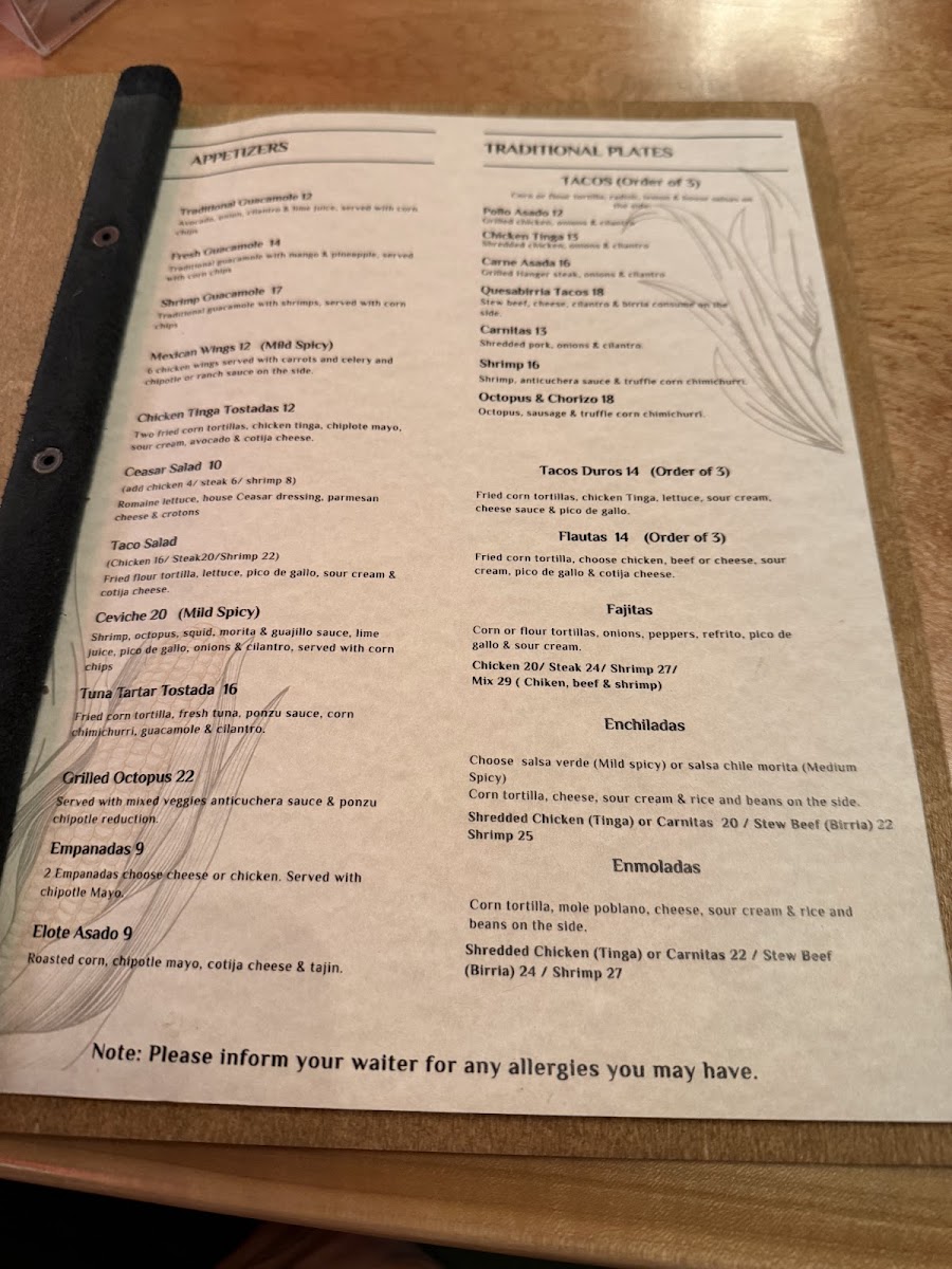 Agave & Maiz Photo Menu 8