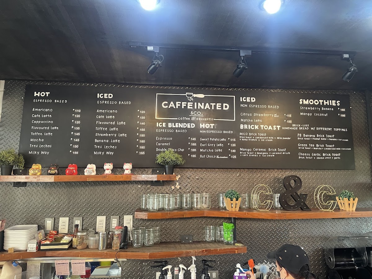 Caffeinated & Co. Photo Menu 1