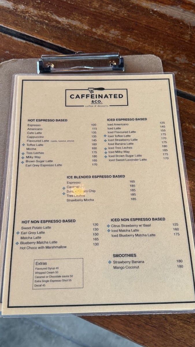Caffeinated & Co. Photo Menu 4