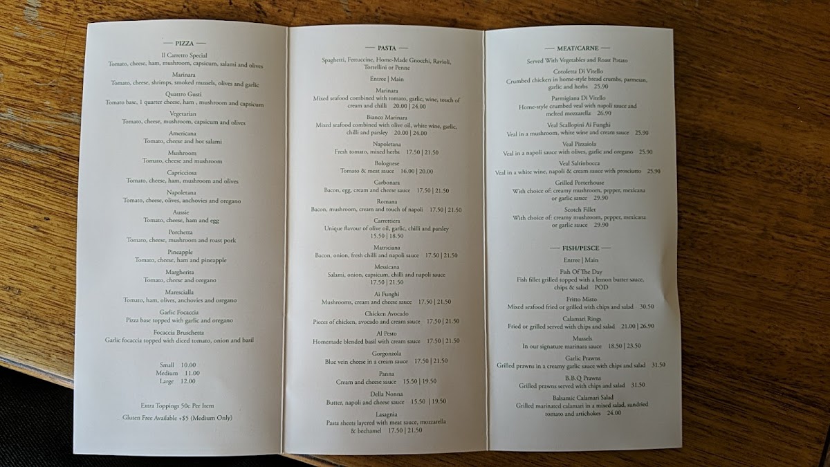 Il Carretto Pizza Photo Menu 9
