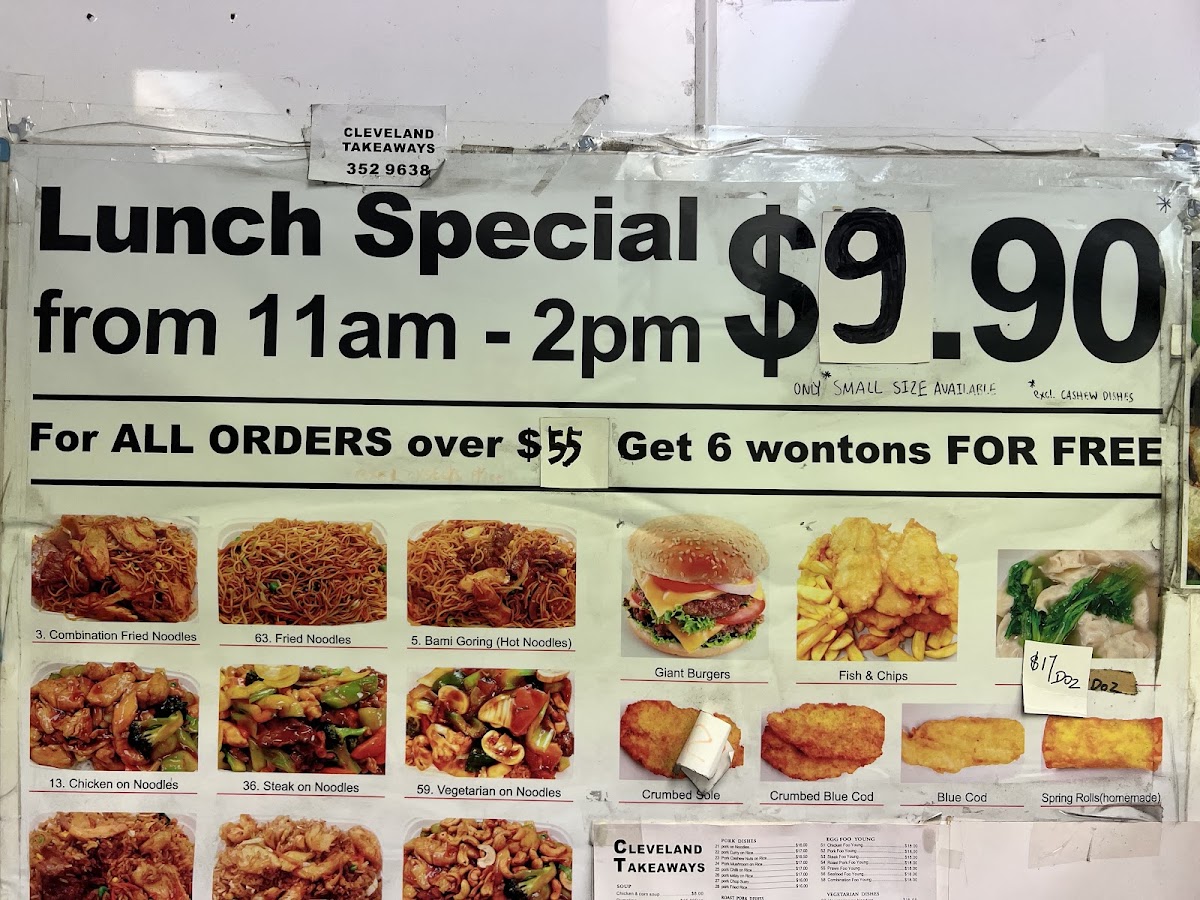 Cleveland Chinese Takeaways Photo Menu 3