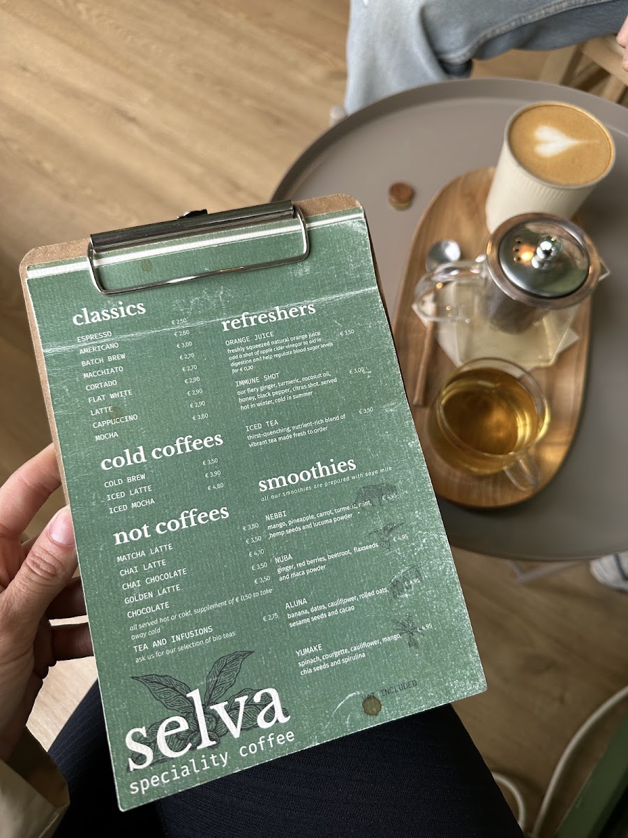 Selva Coffee Photo Menu 2