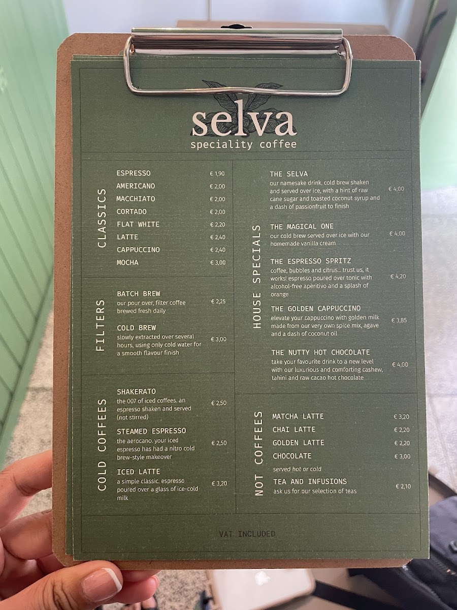 Selva Coffee Photo Menu 3