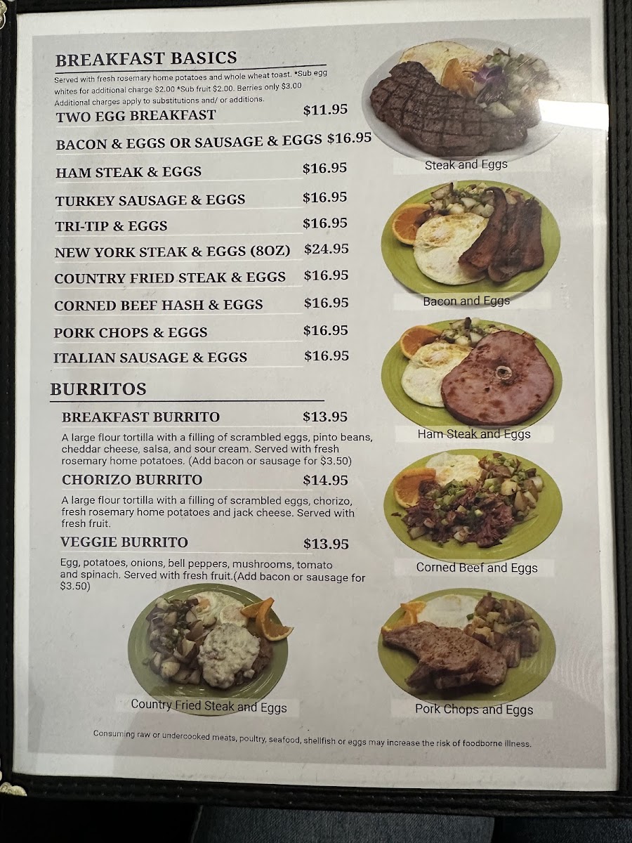 Santa Barbara Sunshine Cafe Photo Menu 1