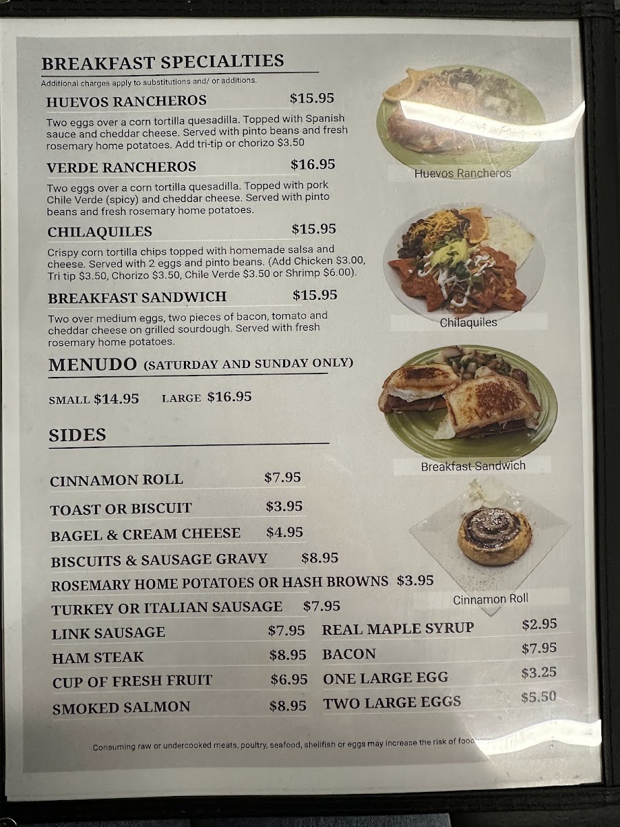 Santa Barbara Sunshine Cafe Photo Menu 3