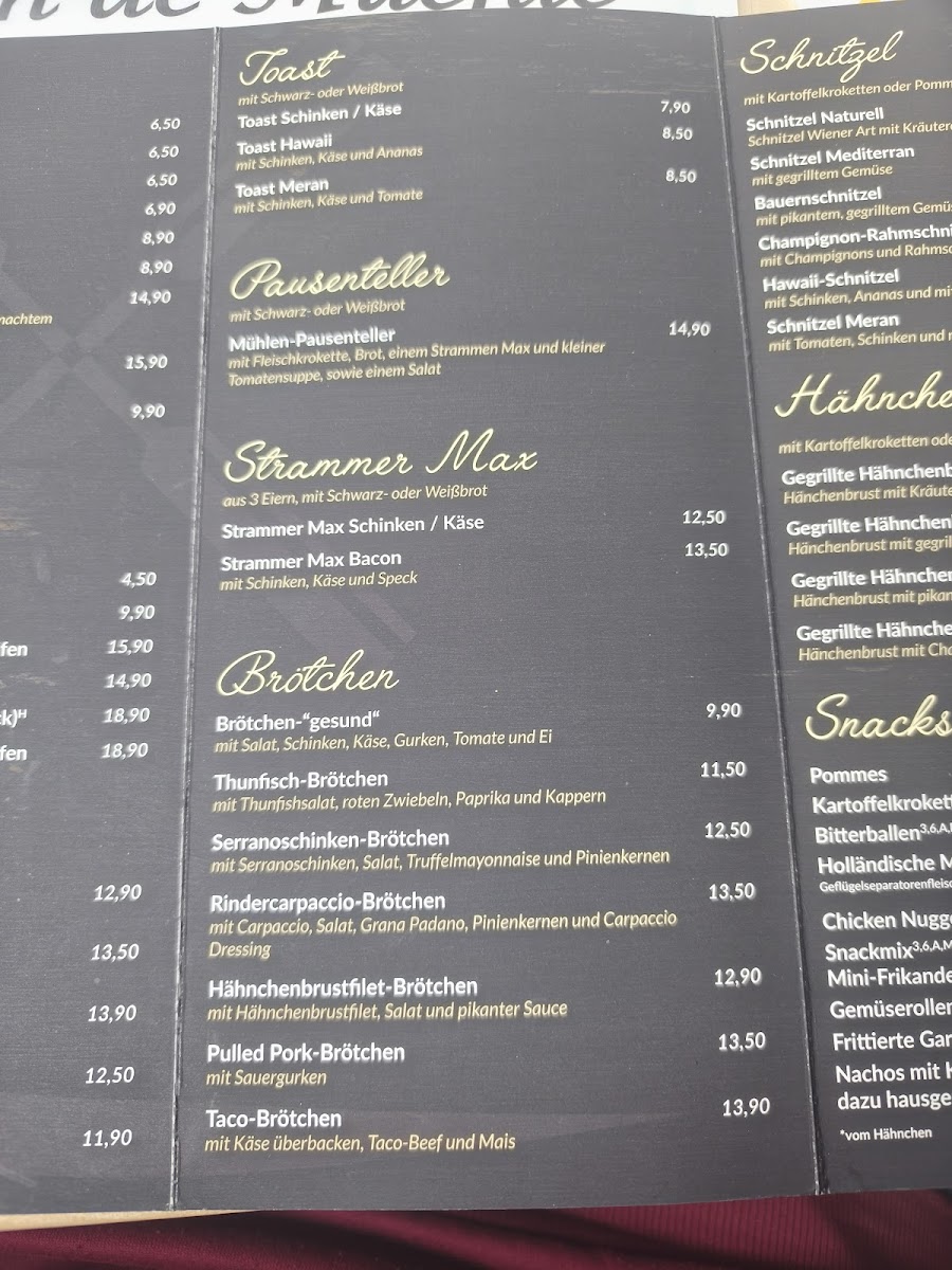 Café aan de Müehle Photo Menu 2