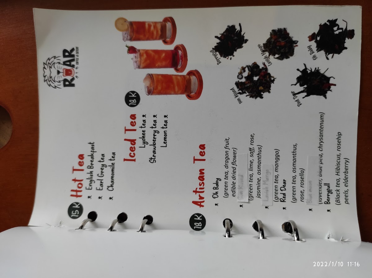 Roar Coffee and Eatery Photo Menu 6