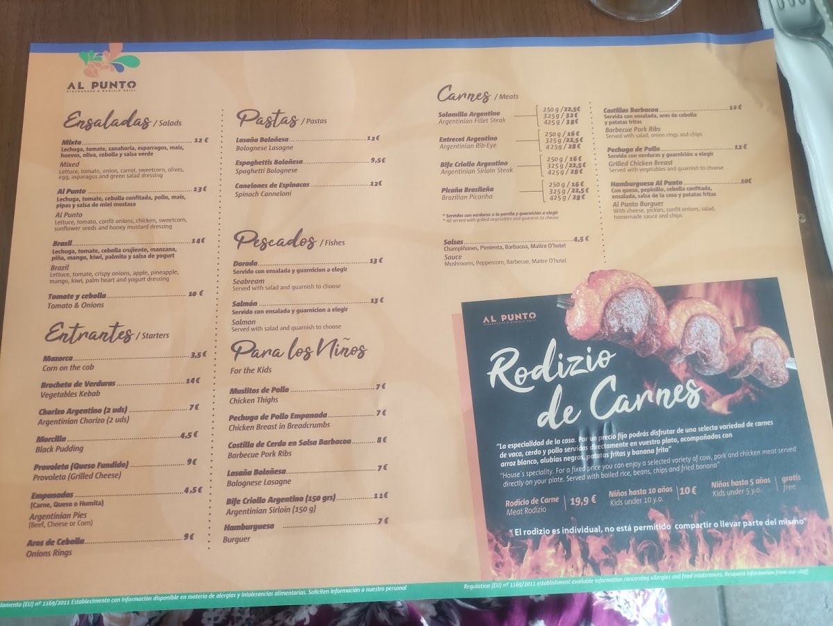 Rodizio Al Punto Vera Playa Photo Menu 10