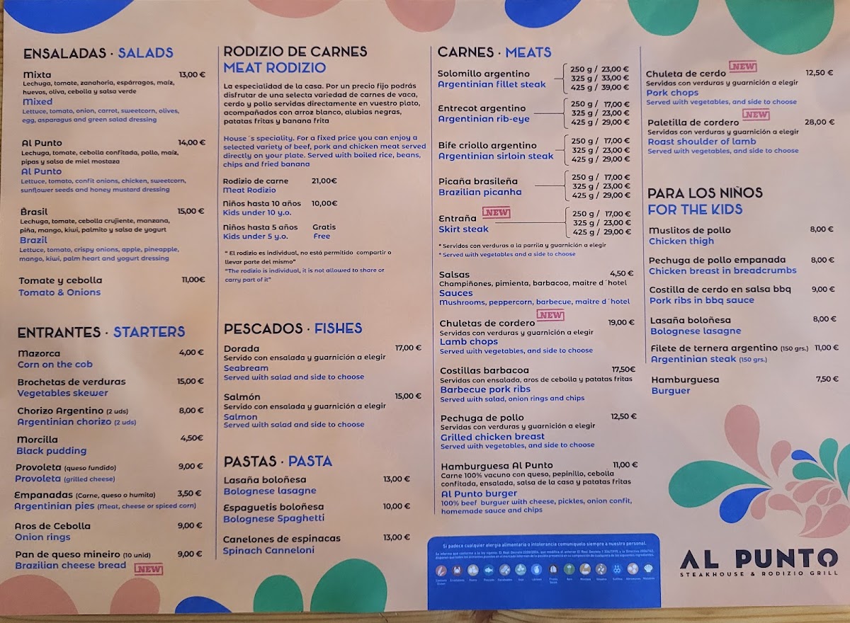 Rodizio Al Punto Vera Playa Photo Menu 3