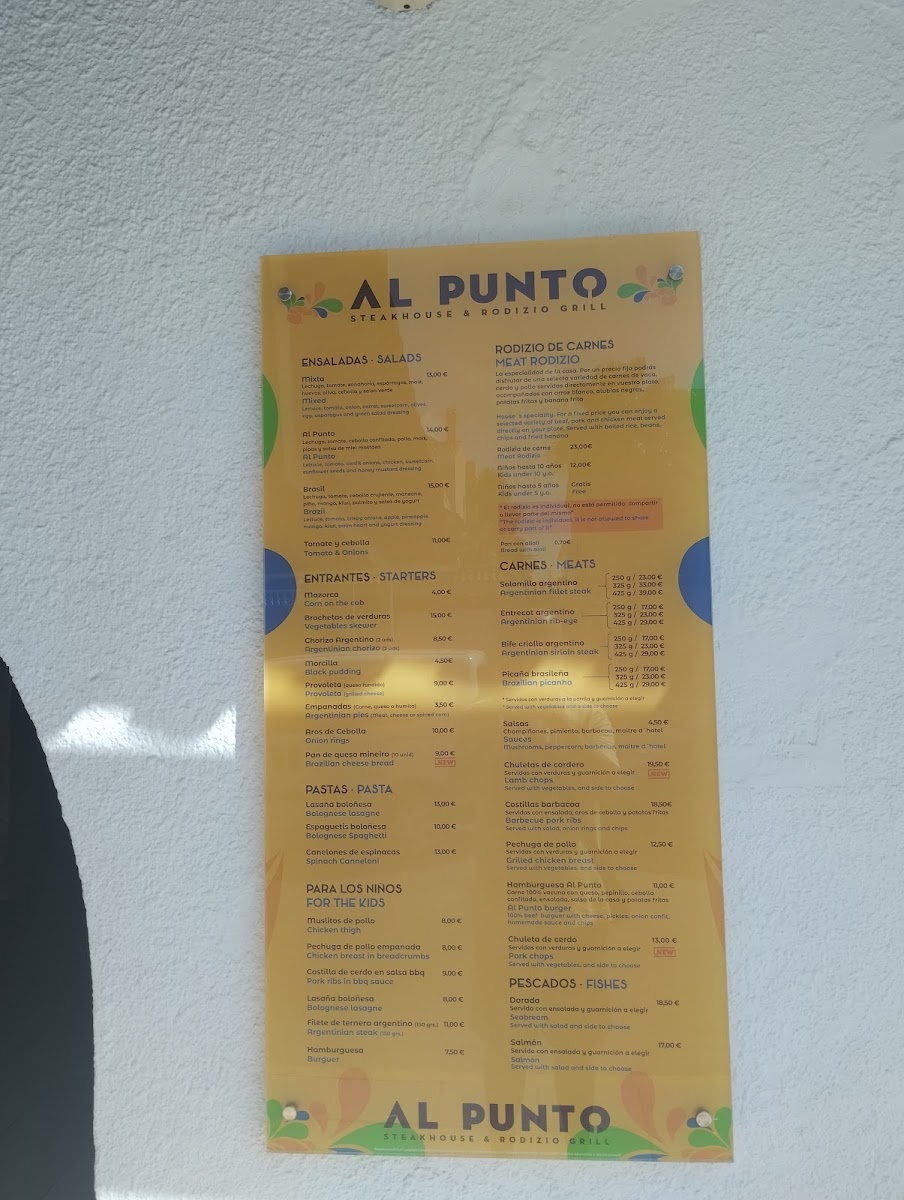 Rodizio Al Punto Vera Playa Photo Menu 5