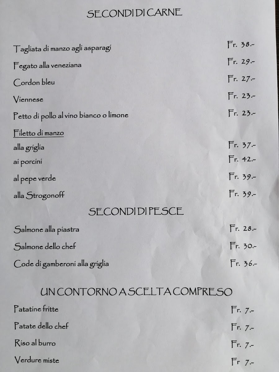 Ristorante del Sole Lugaggia Photo Menu 1