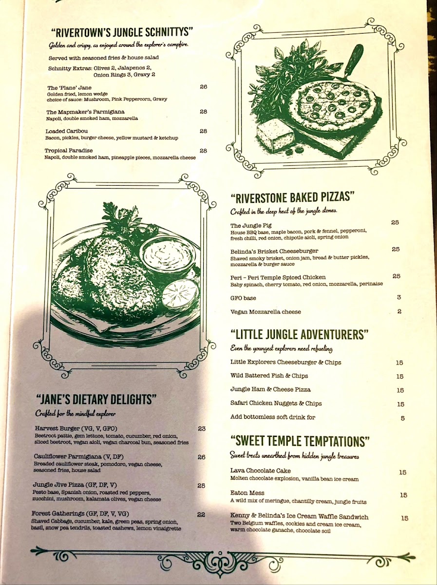 Jane’s Rivertown Restaurant Photo Menu 10
