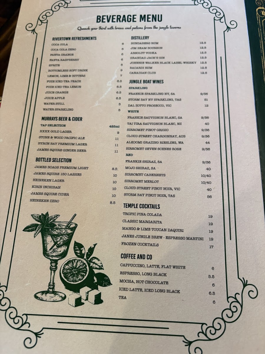 Jane’s Rivertown Restaurant Photo Menu 3
