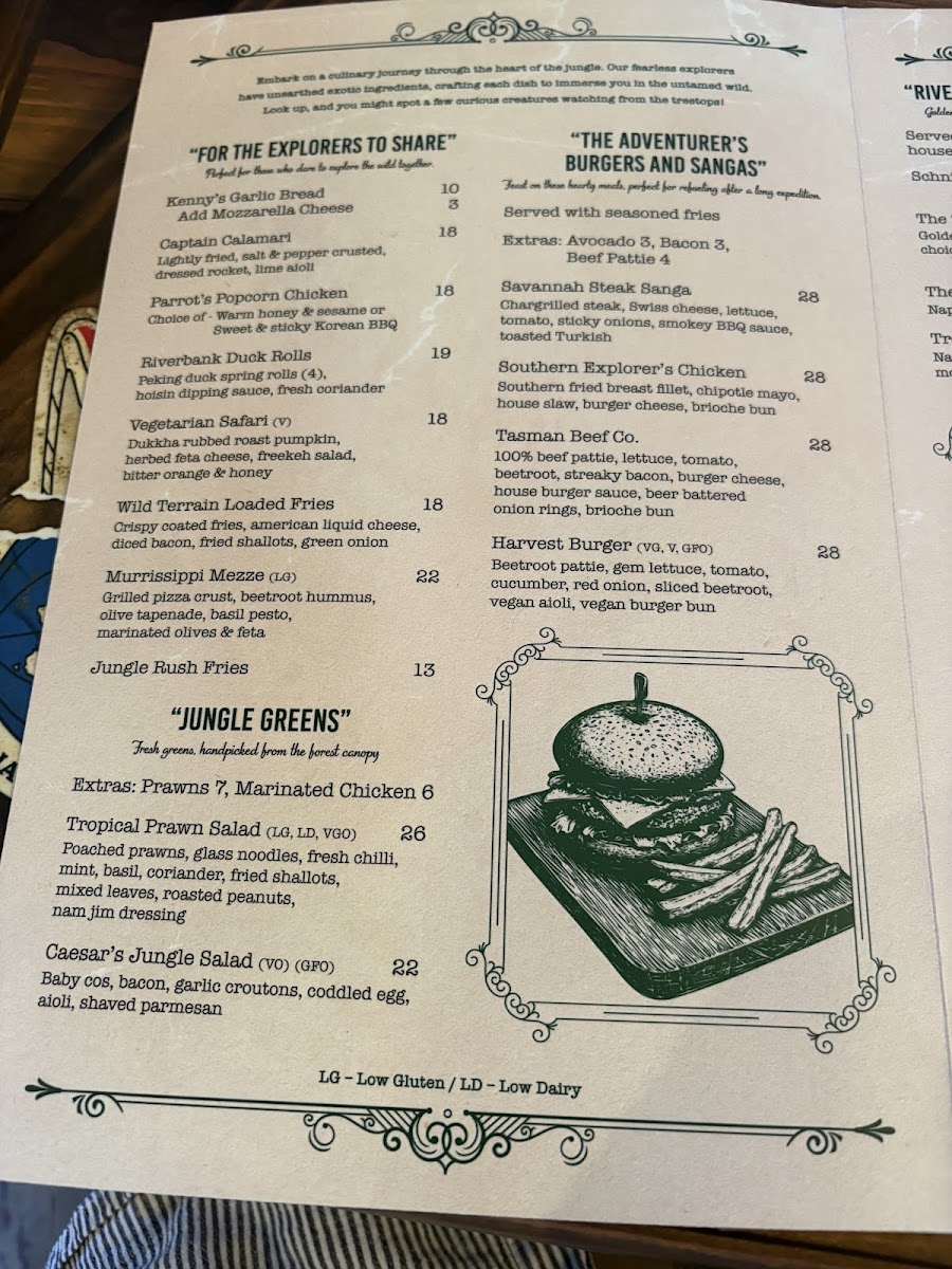 Jane’s Rivertown Restaurant Photo Menu 7