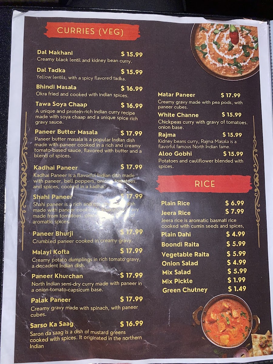 Mehfil Bar & Grill (Indian Cuisine) Photo Menu 1