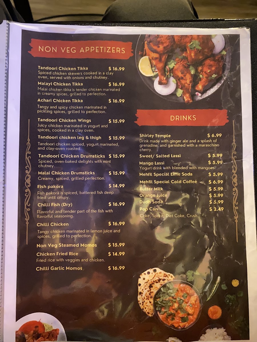 Mehfil Bar & Grill (Indian Cuisine) Photo Menu 2